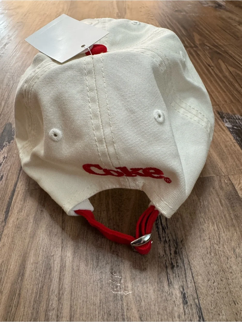 Coca Cola White and Red Teddy Heart Baseball Cap